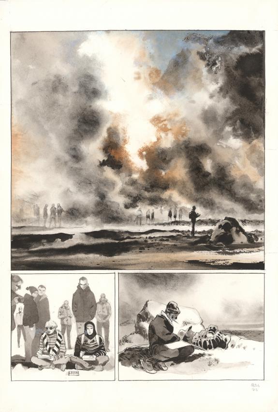 Emmanuel Lepage - Au pied des &eacute;toiles, Planche originale