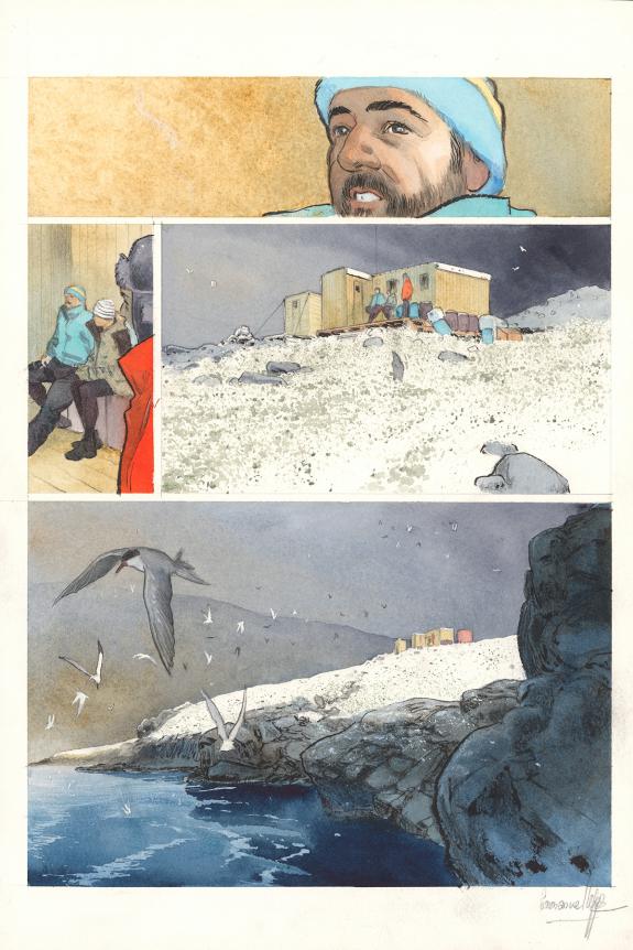 Emmanuel Lepage - Danser avec le vent, Planche originale