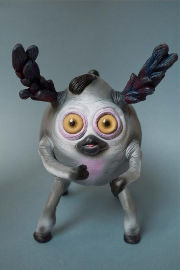 Stan Manoukian - "Puggee" Pièce unique en résine et verre