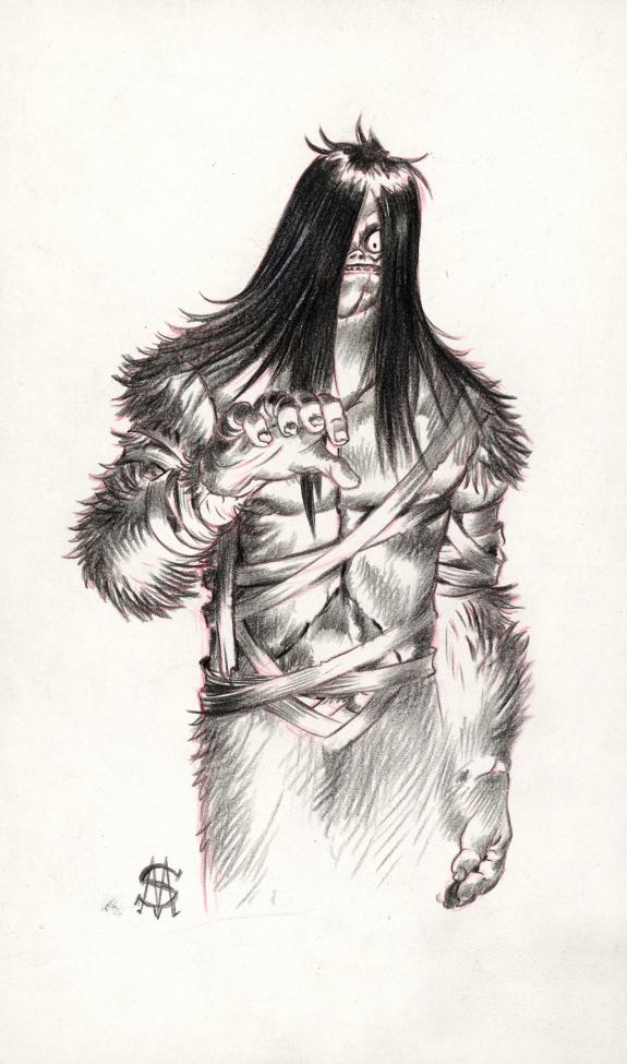 Stan Manoukian - Frankenstein, Crayonn&eacute; pr&eacute;paratoire du desi