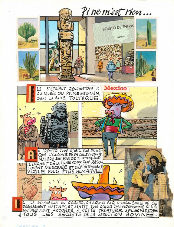 Johan De Moor - La Vache, Pi ne m'est rien, Planche original