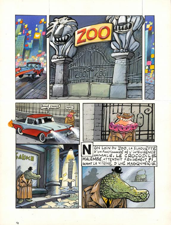 Johan De Moor - La Vache, Planche originale n&deg;10