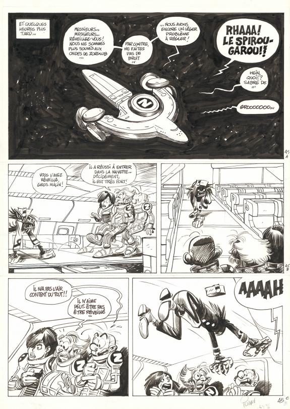 Yoann - Spirou et Fantasio, La Face cach&eacute;e du Z, Planche ori