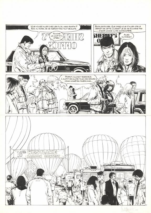 William Vance - XIII, L&acirc;chez les chiens !, Planche originale