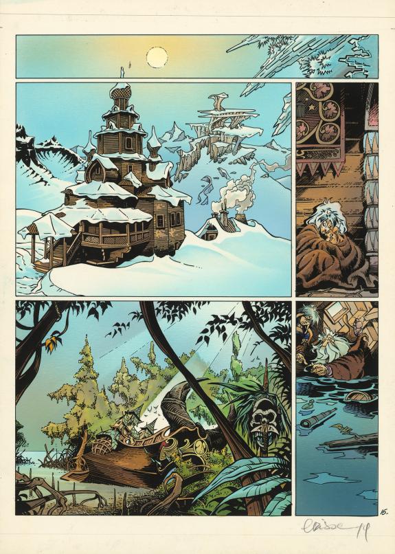 Crisse - L'&Eacute;p&eacute;e de Cristal, Mise en couleurs originale de la