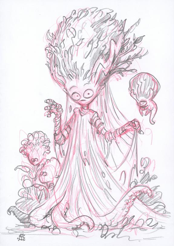 Stan Manoukian - Mini Encyclopedia of Monsters, Crayonn&eacute; ori