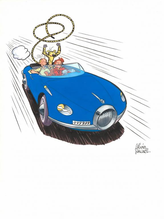 Olivier Schwartz - Une Aventure de Spirou et Fantasio, Illus