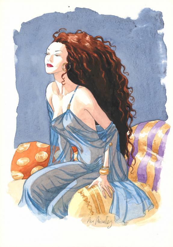 Ana Miralles - Djinn, Illustration originale in&eacute;dite