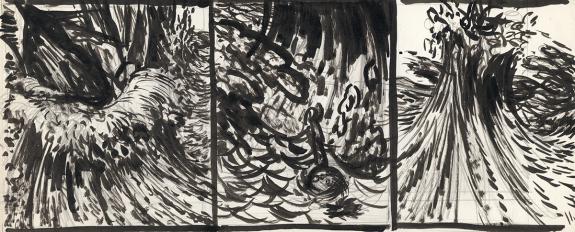 Paul Cuvelier - Corentin, Strip pr&eacute;paratoire num&eacute;rot&eacute; 32-A