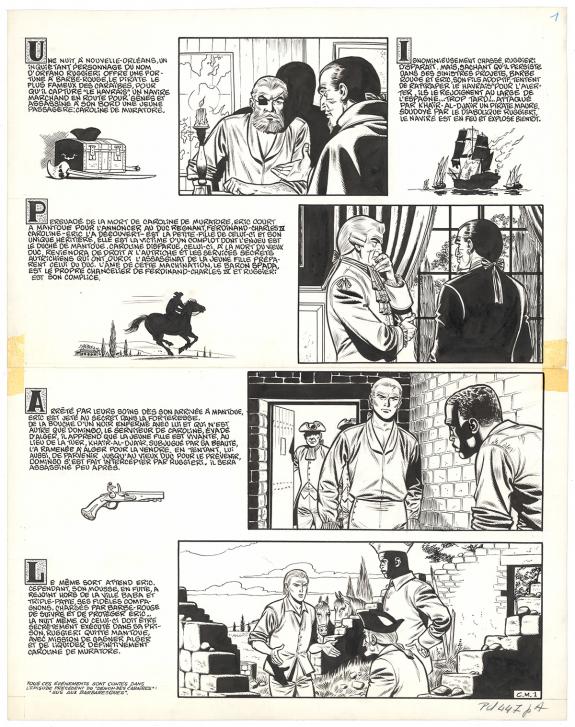 Victor Hubinon - Barbe-Rouge, La Captive des Mores, Planche 