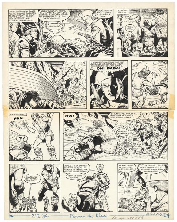 Victor Hubinon - Barbe-Rouge, L'&Icirc;le de l'homme mort, Planche