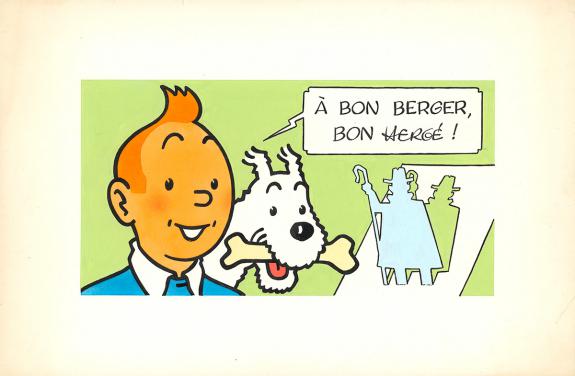 Studio Hergé - Tintin, Illustration originale pour une publi