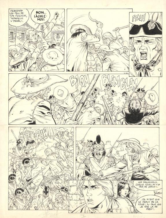 Yves Swolfs - Dampierre, L'Aube noire, Planche originale n°2