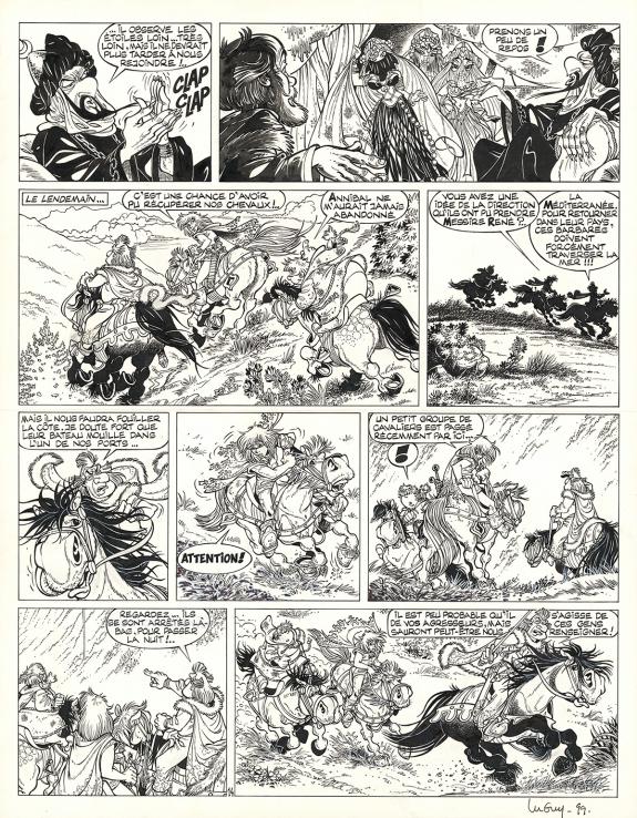 Philippe Luguy - Percevan, Le Ma&icirc;tre des &eacute;toiles, Planche or