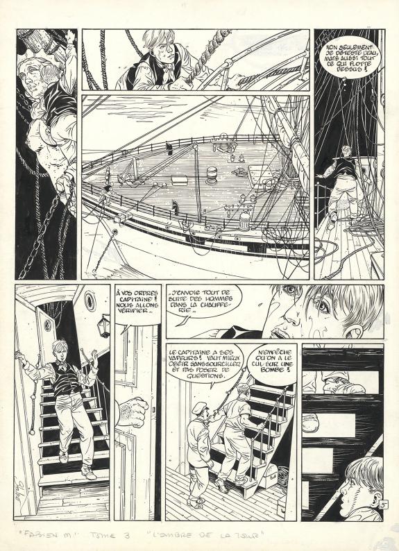 Eric Stalner - Fabien M, L'ombre de la tour, Planche origina