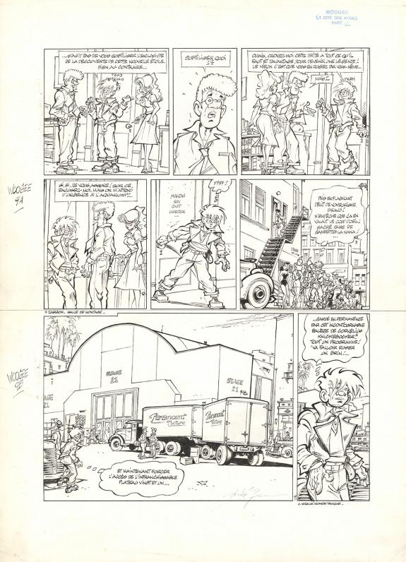 Andr&eacute; Benn - Woogee, La Cit&eacute; des anges - Acte 1, Planche ori