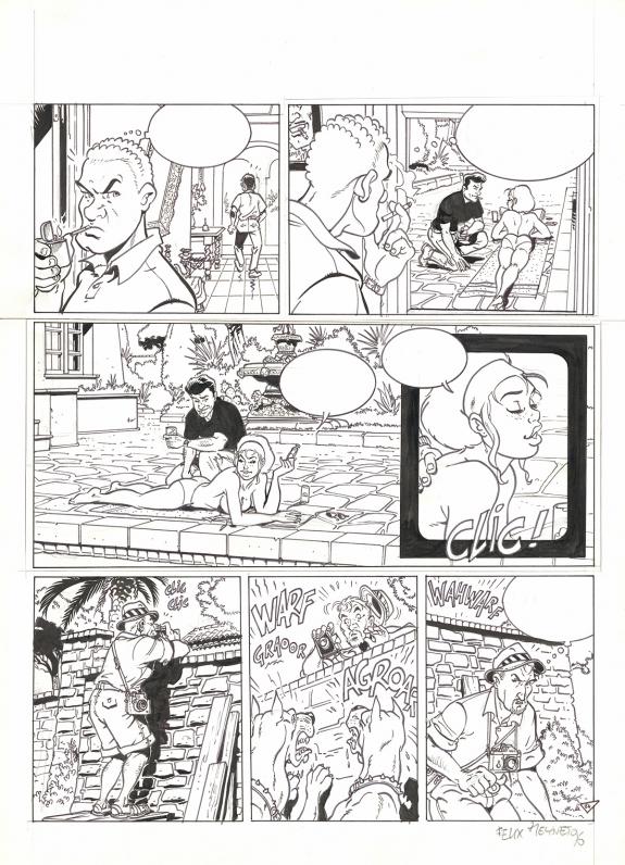 F&eacute;lix Meynet - Tatiana K., La boite de pandore, Planche orig