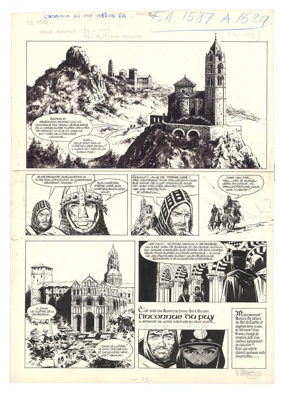 William Vance - Ramiro, L'Inconnue du Puy ? in&eacute;dit, Planche 