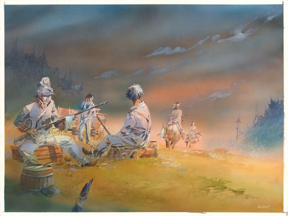 Patrick Prugne - Pawnee, Illustration originale