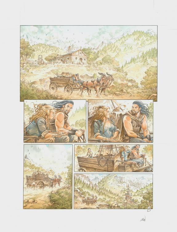 Grun - Les Hautes Herbes, Planche originale n&deg;8