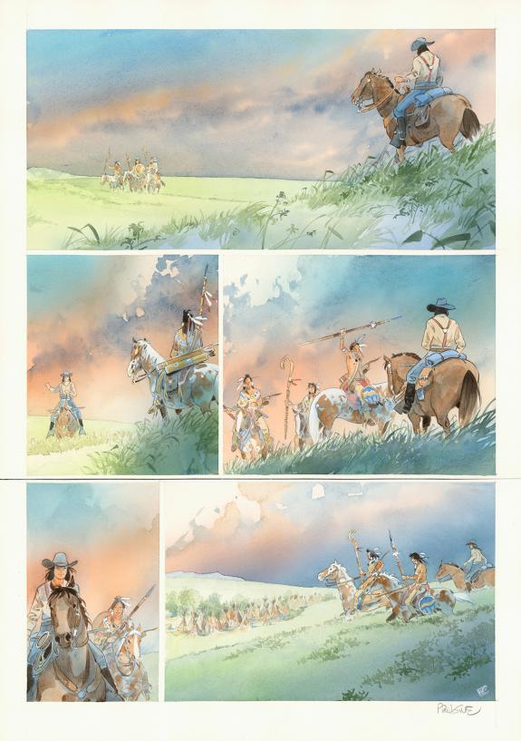 Patrick Prugne - Cheyenne, Planche originale n&deg;20