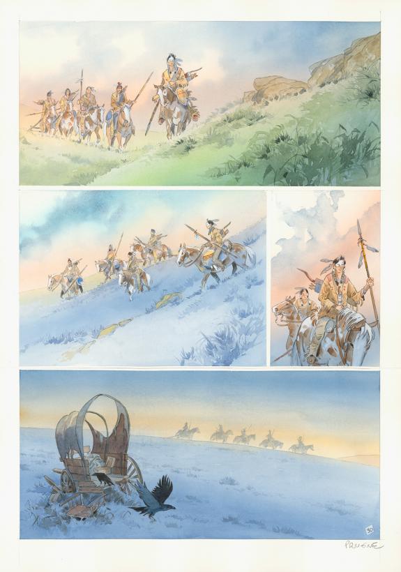 Patrick Prugne - Cheyenne, Planche originale n&deg;30