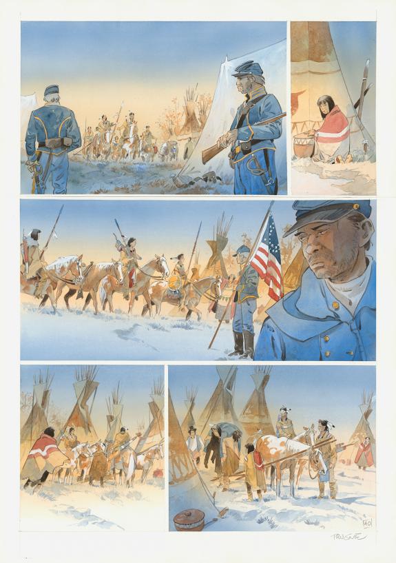 Patrick Prugne - Cheyenne, Planche originale n&deg;40