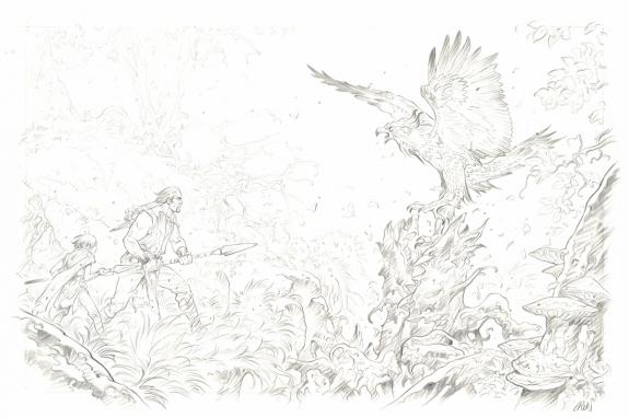 Grun - Les Hautes Herbes, Illustration originale