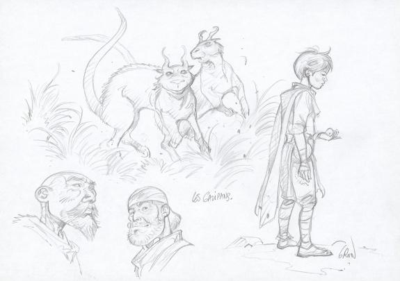 Grun - Les Hautes Herbes, Illustration originale de recherch