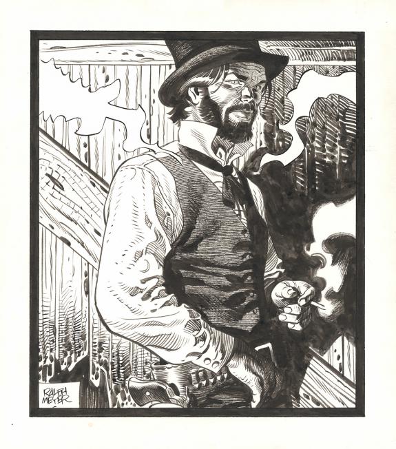 Ralph Meyer - Undertaker, Illustration originale in&eacute;dite