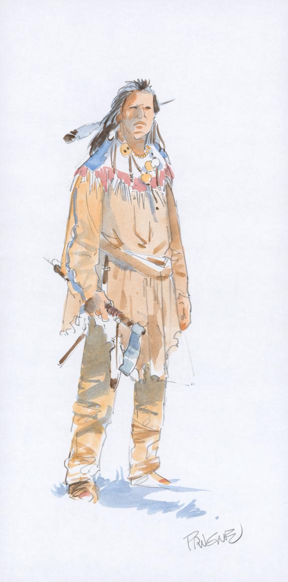 Patrick Prugne - Cheyenne, Illustration originale