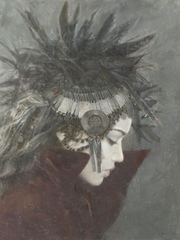 Luis et Romulo Royo - Illustration originale - INANNA (GODDE