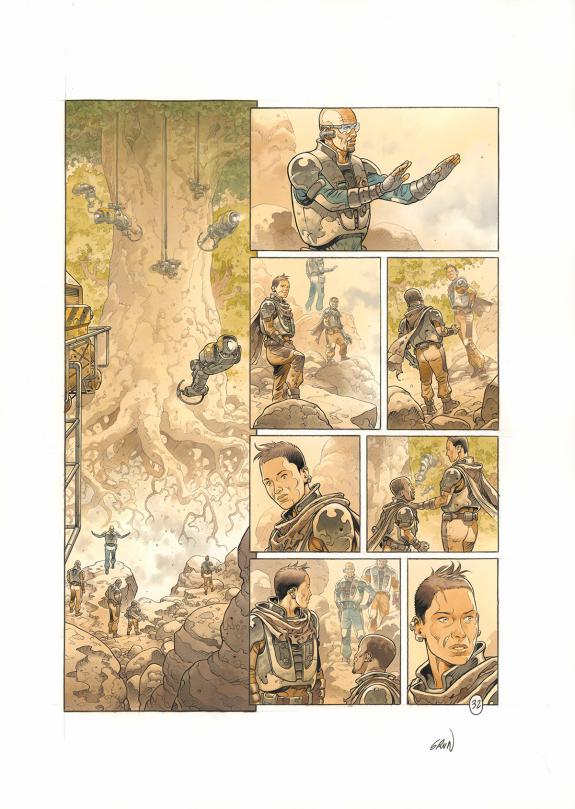 Grun - On Mars, Les Solitaires, Planche originale n&deg;32