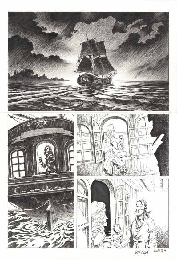 Riff Reb's - Kernok le pirate, Chapitre II, planche original