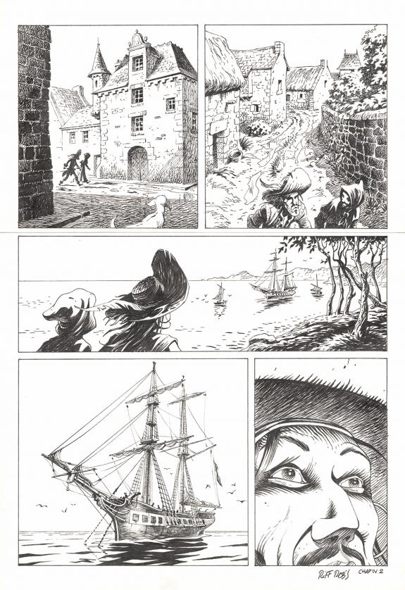 Riff Reb's - Kernok le pirate, Chapitre IV, planche original