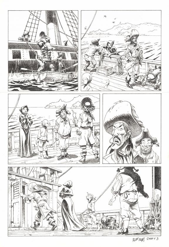 Riff Reb's - Kernok le pirate, Chapitre V, planche originale
