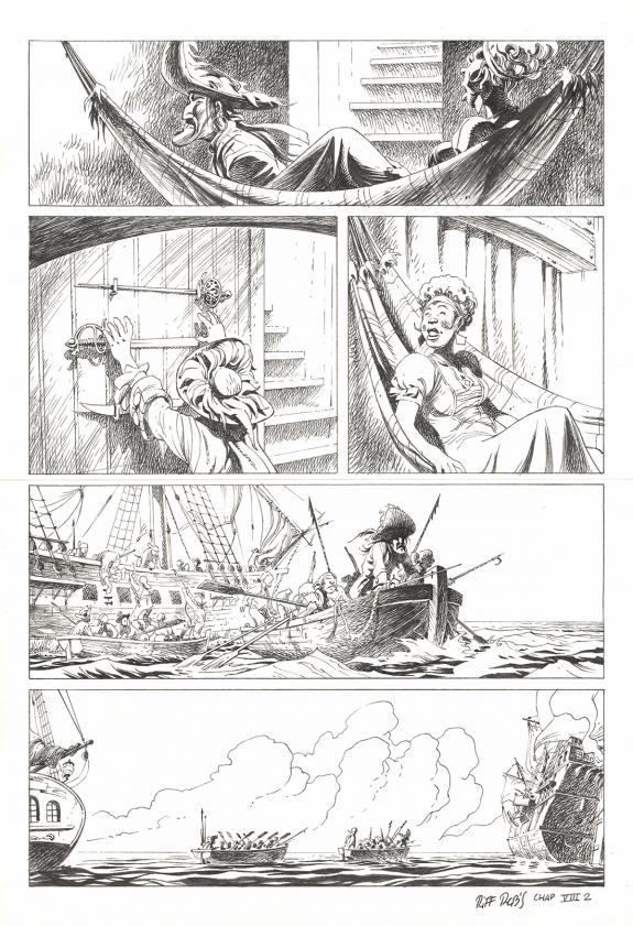 Riff Reb's - Kernok le pirate, Chapitre VIII, planche origin