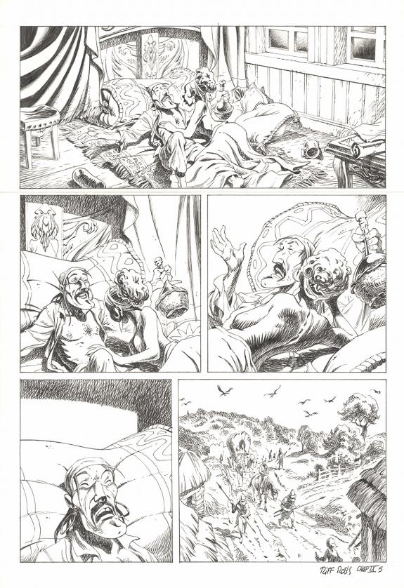 Riff Reb's - Kernok le pirate, Chapitre IX, planche original