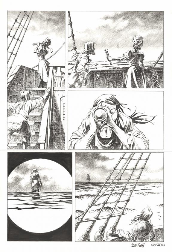 Riff Reb's - Kernok le pirate, Chapitre XI, planche original