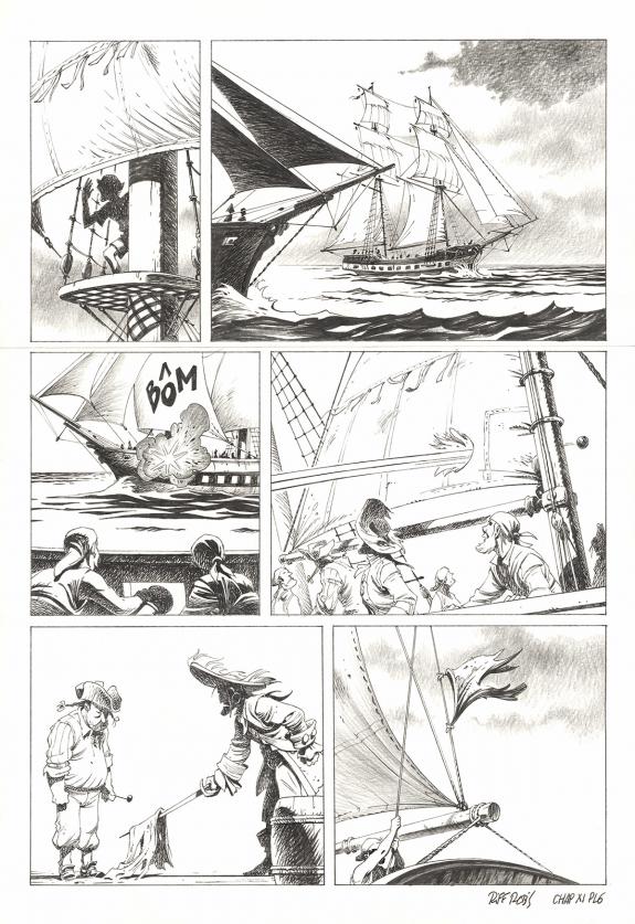 Riff Reb's - Kernok le pirate, Chapitre XI, planche original