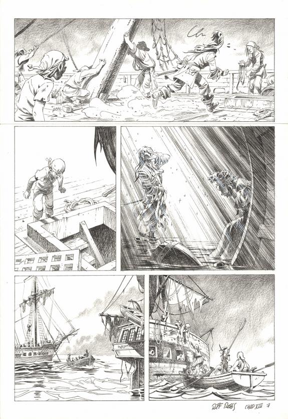 Riff Reb's - Kernok le pirate, Chapitre XIII, planche origin