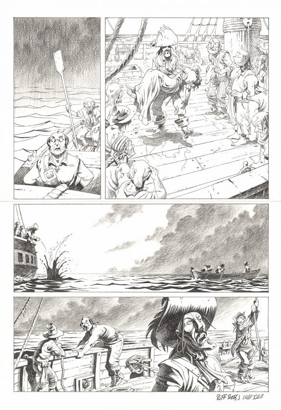 Riff Reb's - Kernok le pirate, Chapitre XIII, planche origin