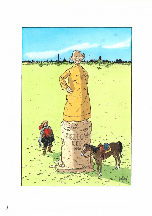 Andr&eacute; Juillard - Illustration originale r&eacute;alis&eacute;e pour le cen