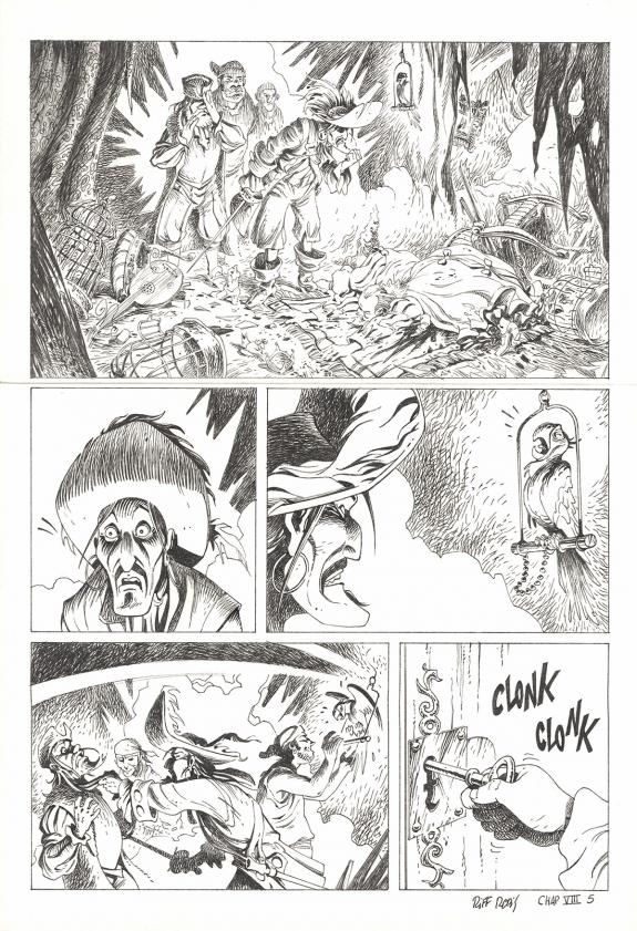 Riff Reb's - Kernok le pirate, Chapitre VIII, planche origin