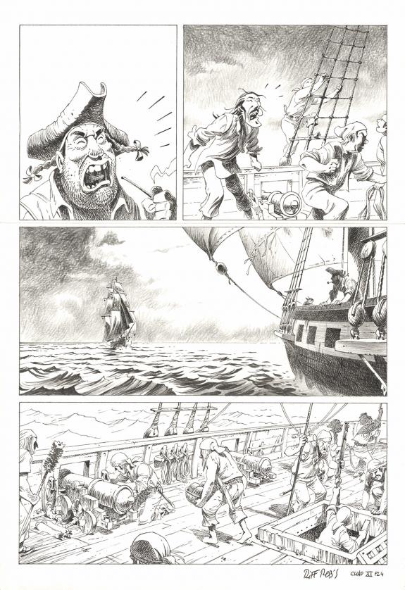 Riff Reb's - Kernok le pirate, Chapitre XI, planche original