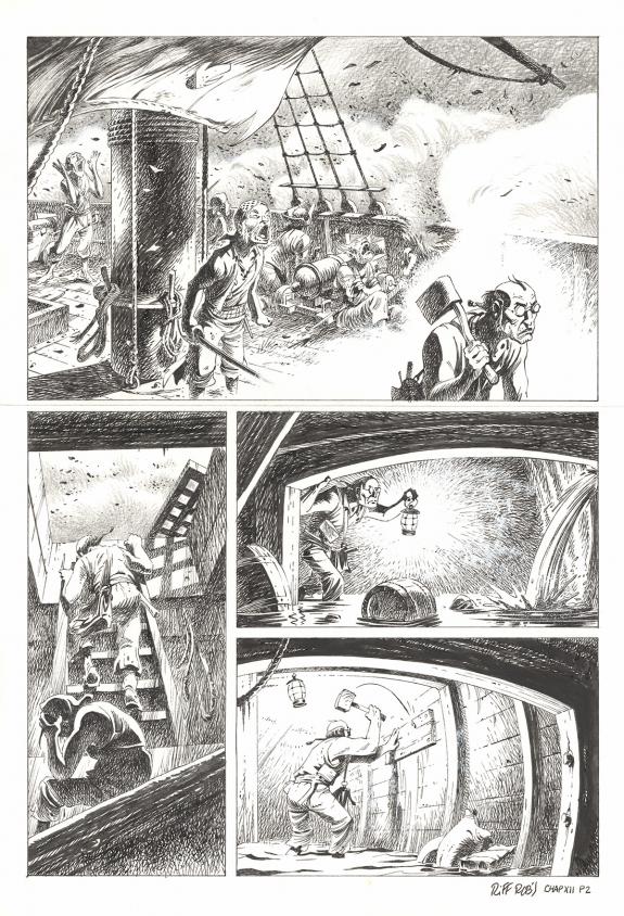 Riff Reb's - Kernok le pirate, Chapitre XII, planche origina