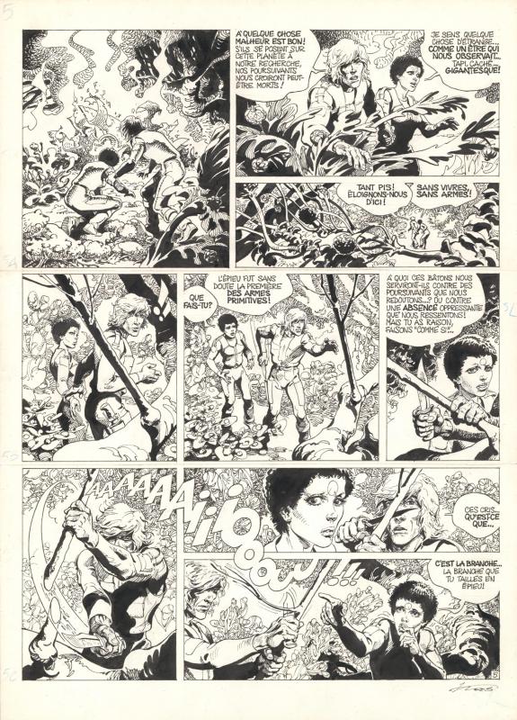 Kas - Hans, La Plan&egrave;te aux sortil&egrave;ges, Planche originale n&deg; 