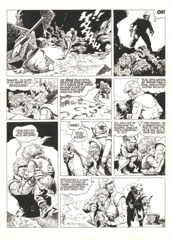 Kas - Hans, Le Visage du monstre, Planche originale n&deg; 08