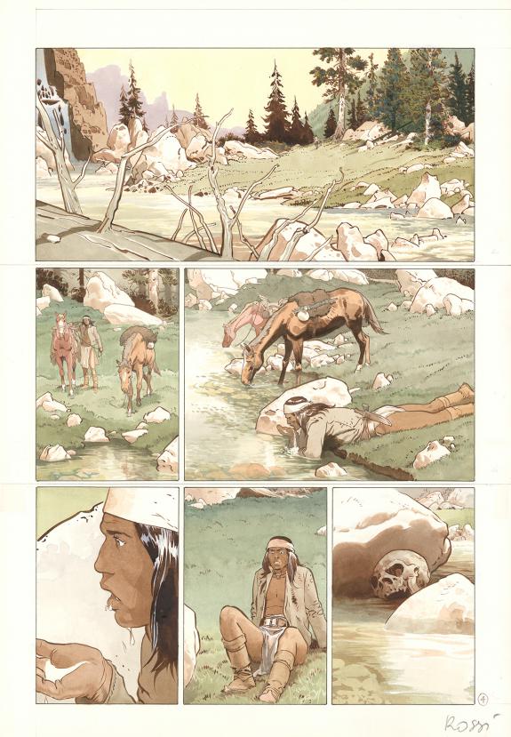 Christian Rossi - Comanche Trail, Planche originale n&deg; 04