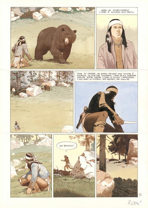 Christian Rossi - Comanche Trail, Planche originale n&deg; 07